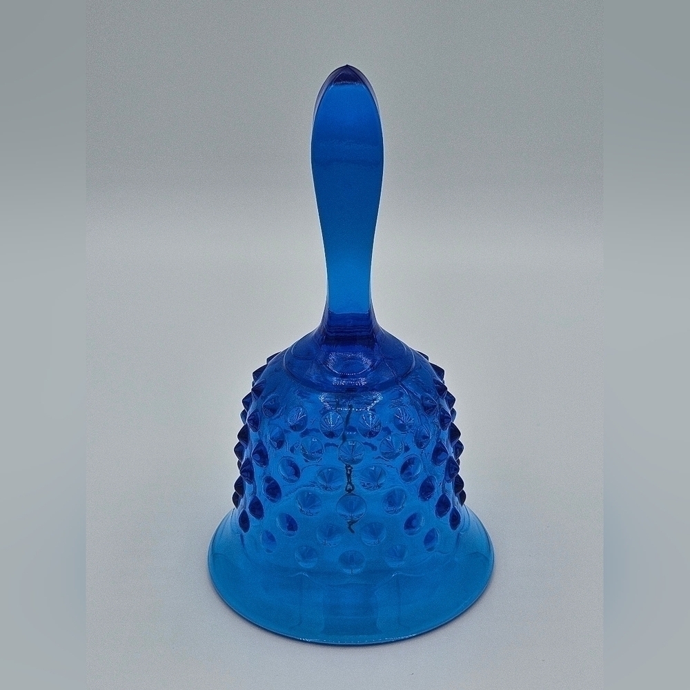 Fenton Saphire BLUE HOBNAIL Art Glass BELL 5 5/8" H x 3 1/8" W ***READ***